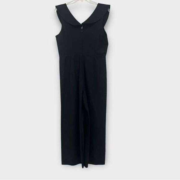 LUCCA Maui Cross Front Ruffle Jumpsuit Wide Leg Cropped in Black Women’s S - Picture 7 of 11